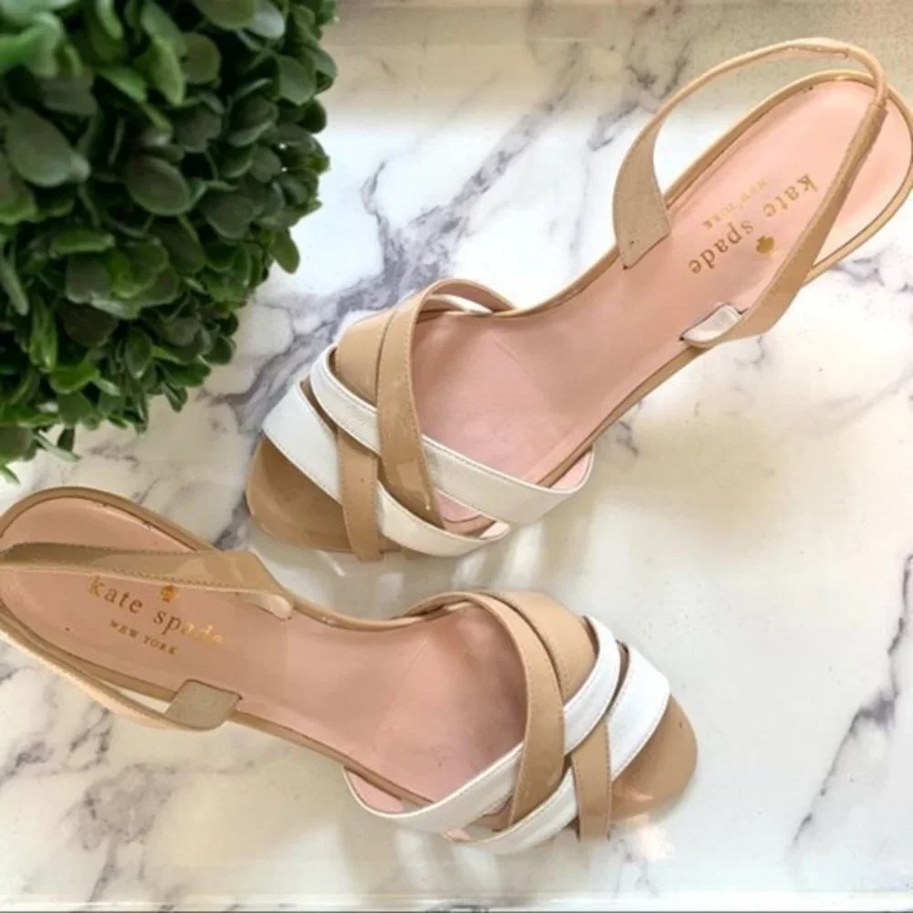 KATE SPADE Sasha Patent Slingback Heel Size 8.5